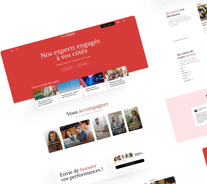 Site internet focus pour expert-comptable