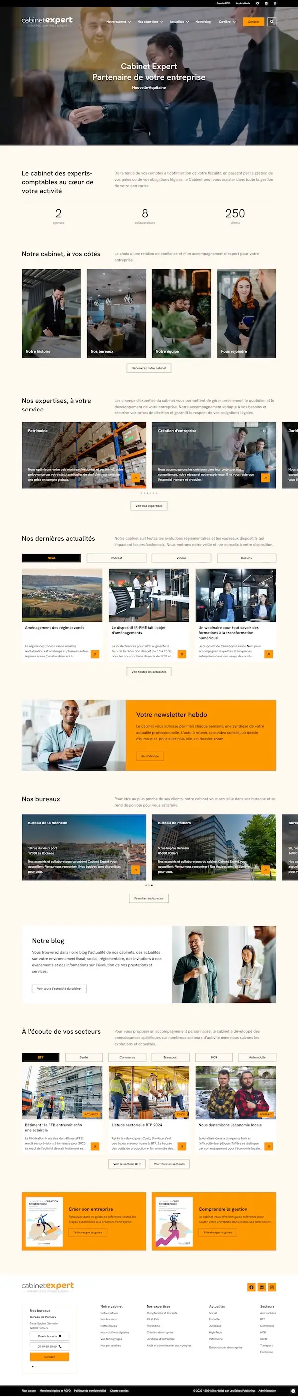 Site internet pour cabinet comptable