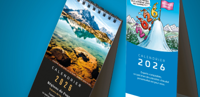 Calendrier chevalet pour cabinet comptable