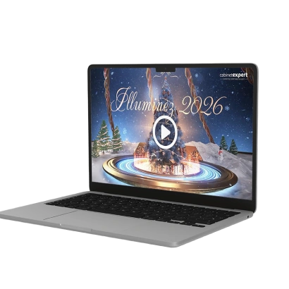 Carte de voeux électronique pour cabinet comptable : Modèle Christmas 2026