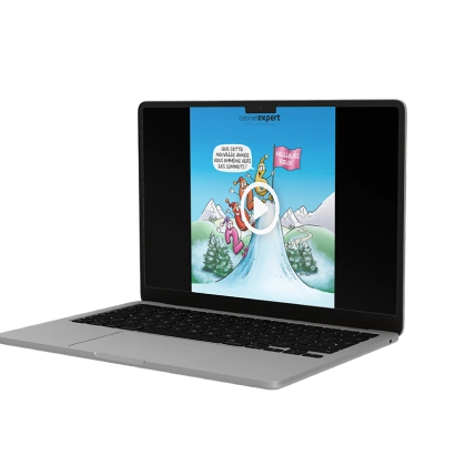 Carte de voeux électronique pour cabinet comptable : Modèle Dessin 2026