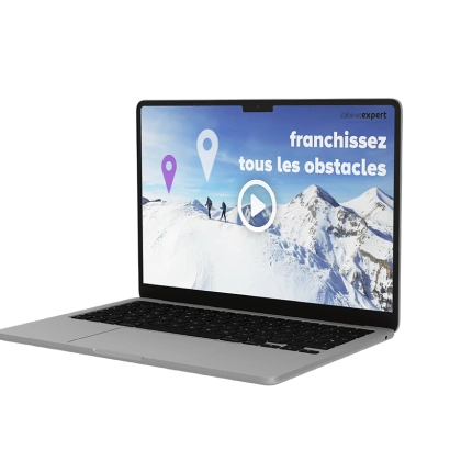 Carte de voeux électronique pour cabinet comptable : Modèle Montagne 2026