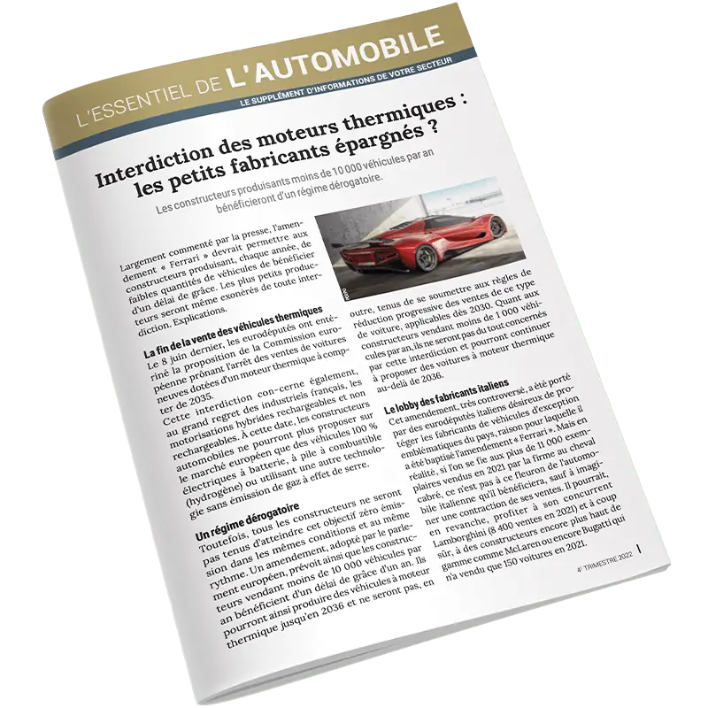 Actualité juridique du secteur automobile